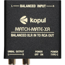 Kopul MATCH-MATE-XR In-Line Stereo XLR to RCA Signal Converter