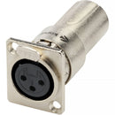 Kopul PM-AXFXM XLR Female to XLR Male Panel-Mount Feedthrough Adapter