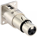 Kopul PM-AXMXF XLR Male to XLR Female Panel-Mount Feedthrough Adapter