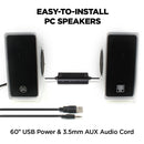 GOgroove SonaVERSE O2i Computer Speakers