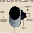 Satechi Qi2 Wireless Smartphone Car Charger