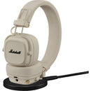 Marshall Major V On-Ear Wireless Bluetooth Headphones (Cream)
