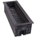 AMX HPX-1200 12 HydraPort Unit Enclosure with US Power Outlet (Black)