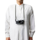 Artisan & Artist Ayatake Gradation Silk Cord Strap (Silver, 37.2")