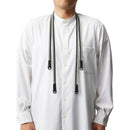 Artisan & Artist Ayatake Gradation Silk Cord Strap (Silver, 46")