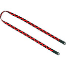 Artisan & Artist Sasanami Silk Strap (Black/Red, 38.5")