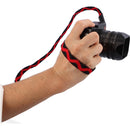 Artisan & Artist Sasanami Silk Strap (Black/Red, 38.5")