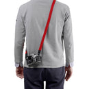 Artisan & Artist ACAM-100AA Slim and Soft Cloth Camera Strap (Red)