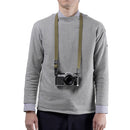 Artisan & Artist ACAM-100AA Slim and Soft Cloth Camera Strap (Khaki)