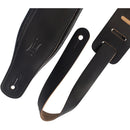 Levy's Amped Leather Series Guitar Strap (Black)