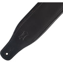 Levy's Amped Leather Series Guitar Strap (Black)