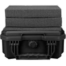Eylar 11.8" Intact Stacker Compact Hard Case with Foam (Black)