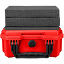 Eylar 11.8" Intact Stacker Compact Hard Case with Foam (Red)