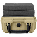 Eylar 11.8" Intact Stacker Compact Hard Case with Foam (Tan)