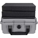 Eylar 13.8" Intact Stacker Compact Hard Case with Foam (Gray)