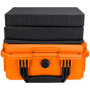 Eylar 13.8" Intact Stacker Compact Hard Case with Foam (Orange)