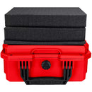 Eylar 13.8" Intact Stacker Compact Hard Case with Foam (Red)