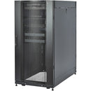 StarTech 4-Post Lockable 19" Server Rack Cabinet for Computer / AV / IT Equipment, Office / Home Network (Black, 25 RU)