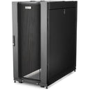 StarTech 4-Post Lockable 19" Server Rack Cabinet for Computer / AV / IT Equipment, Office / Home Network (Black, 25 RU)