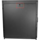StarTech 4-Post Lockable 19" Server Rack Cabinet for Computer / AV / IT Equipment, Office / Home Network (Black, 25 RU)