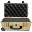 Eylar Carry-On Roller Hard Case with Foam (Tan, 22")