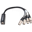 Sescom 4 Channel Passive Balanced Audio Extender Over CAT5/6/7 - RJ45 To 2 Male & 2 Female XLR