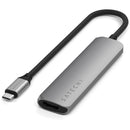 Satechi Slim USB-C 4-in-1 4K Multi-Port Adapter (Gray)
