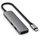 Satechi Slim USB-C 4-in-1 4K Multi-Port Adapter (Gray)