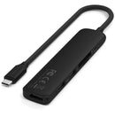 Satechi Slim USB-C 6-in-1 Multi-Port Adapter (Black)