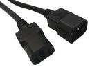 Multicomp PRO GW-151625 GW-151625 Mains Power Cord IEC 60320 C14 to C13 500 mm 10 A 250 VAC Black
