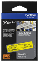 BROTHER FLE6511 TAPE, LABEL PRINTER, BLK/YLW, 45MMX21MM GTIN UPC EAN: 4977766769662