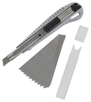 MULTICOMP PRO MP012487 Snap Off Knife Set, 10 Blades, 140mm, 11 Piece