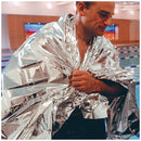 SAFETY FIRST AID GROUP Q2023T Foil Blanket, 10 x 6cm Folded and 210 x 130cm Unfolded, Pack of 6