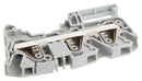 ENTRELEC - TE CONNECTIVITY 1SNK708011R0000 DIN Rail Mount Terminal Block, 3 Ways, 8 AWG, 6 mm², Clamp, 41 A