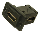 MULTICOMP PRO MP-CP30753 Audio Adapter, Black Plastic Frame, CSK Holes, HDMI Receptacle, HDMI Receptacle