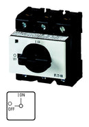 EATON MOELLER P3-100/IVS Switch Disconnector, On-Off, 3 Pole, 690 V, 100 A, IP30, Screw, DIN Rail Mount