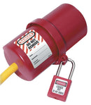 MASTER LOCK 488 Electrical Lockout, Plug, 220V to 550V, Red, Non-Conductive Xenoy
