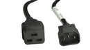 MULTICOMP PRO GW-151828 Mains Power Cord, 10/16A, IEC 60320-1 C14 to IEC 60320-1 C19, 1 m, 250 V, Black