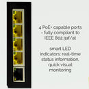 BRAINBOXES SW-735 Switch, Hardened, 5 Ports, Industrial, Unmanaged PoE Gigabit Ethernet, DIN Rail, RJ45 x 5 GTIN UPC EAN: 0837324005172