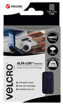 VELCRO VEL-30700-WEU Hook and Loop Tape, 75mm L , 25mm W, Black, ALFA-LOK Series
