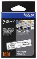 BROTHER FLE2511 TAPE, LABEL PRINTER, BLK/WHT, 45MMX21MM GTIN UPC EAN: 4977766769648