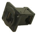 MULTICOMP PRO MP-CP30252 In-Line Adapter, Plastic Frame, Adaptor, In-Line, RJ45, RJ45, MP DUAL SLIM RA FEEDTHROUGH
