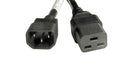 MULTICOMP PRO GW-151837 Mains Power Cord, IEC 60320 C14 to IEC 60320 C19, 1 m, 15 A, 250 V, Black, MP-C14 C19 IEC Series