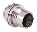 BULGIN LIMITED PXM6012/04S/CR Circular Connector, 6000 Series Buccaneer, Panel Mount Receptacle, 4 Contacts