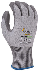 UCI G/HANTEX-HX5/PU/08 Safety Gloves, HPPE (High-Performance Polyethylene), Knit Wrist, Grey, M, Hantex HX5PU Series