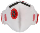 UCI RE/UC/UC-P3V Cupped Mask, Deluxe, Valved, Disposable, P3 Protection