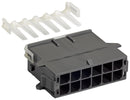 MOLEX 105411-1110 Connector Housing, Mega-Fit 105411, Plug, 10 Ways, 5.7 mm, Molex Mega-Fit Series Crimp Contacts
