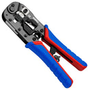 KNIPEX 97 51 13 Crimp Tool, Ratchet, Shielded & Unshielded 8P8C RJ45 Western Plugs