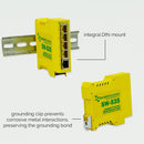 BRAINBOXES SW-535 Switch, 5 Ports, Industrial, Unmanaged PoE Gigabit Ethernet, DIN Rail, RJ45 x 5 GTIN UPC EAN: 0837324005073