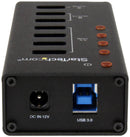 STARTECH ST4300U3C3 4 Port USB 3.0 Hub with 3x USB Charging Ports - Wall Mountable Mains Powered, NA, EU, UK GTIN UPC EAN: 0065030854634